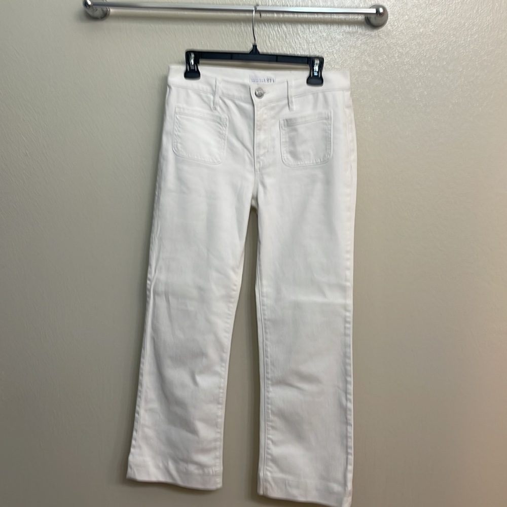 Boot cut white jeans